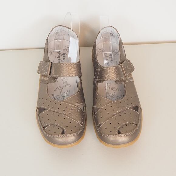 Spring Step Women's Streetwise Mary Jane Flat EUR 41 US 9.5- 10 Bronze Leather - Picture 3 of 10